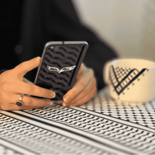 استیکر آینه‌ای کوفیه