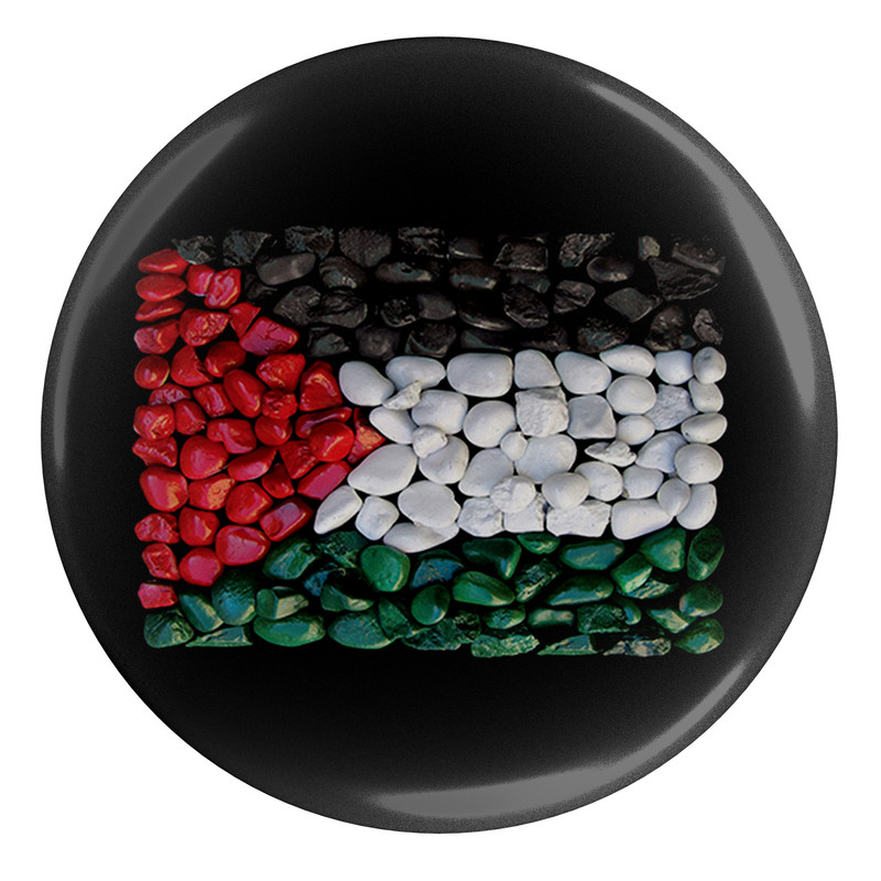 پیکسل پرچم فلسطین سنگی